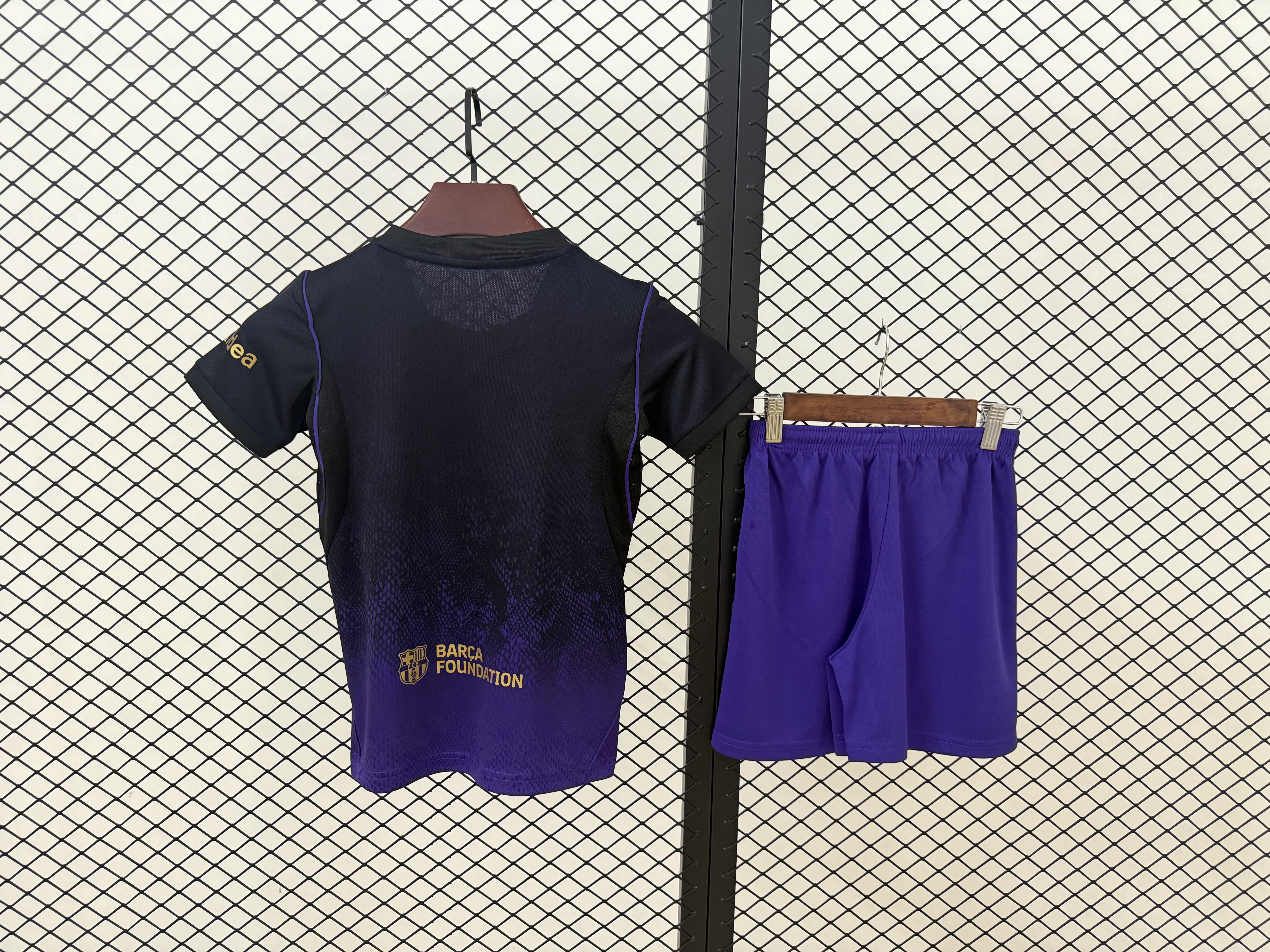 Barcelona 26/27 Kids Away Jersey — back